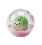 ハリネズミカプセルトイ（個別スタンプ：6）