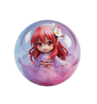 赤い精霊みなみちゃんカプセルトイ2（個別スタンプ：4）