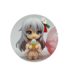 食べる精霊みなみちゃん（個別スタンプ：3）