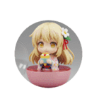 食べる精霊みなみちゃん（個別スタンプ：4）
