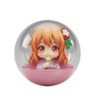 食べる精霊みなみちゃん（個別スタンプ：6）