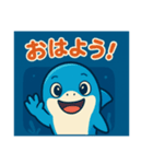 かわいい系宇宙人サメ（個別スタンプ：3）