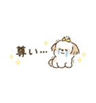 まるまるシーズーちゃんず（小さめ）（個別スタンプ：3）