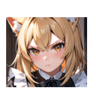 猫耳の金髪 ＆ 決意を固めた表情0（個別スタンプ：16）