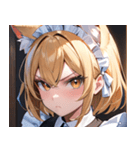 猫耳の金髪 ＆ 決意を固めた表情0（個別スタンプ：17）