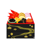 組み合わせ♡毎年使えるお正月＆寒中見舞い（個別スタンプ：13）