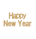 組み合わせ♡毎年使えるお正月＆寒中見舞い（個別スタンプ：20）