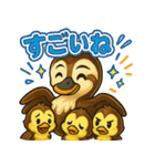 カルガモファミリーの日常（個別スタンプ：10）