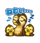 カルガモファミリーの日常（個別スタンプ：21）