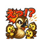 カルガモファミリーの日常（個別スタンプ：30）