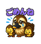 カルガモファミリーの日常（個別スタンプ：35）