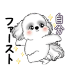 B＆Wシーズー犬 2025 「たまには本音で」（個別スタンプ：6）