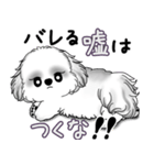 B＆Wシーズー犬 2025 「たまには本音で」（個別スタンプ：40）