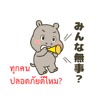 タイ語と日本語で地震や安否確認に（個別スタンプ：17）
