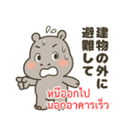 タイ語と日本語で地震や安否確認に（個別スタンプ：31）