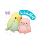 【日常会話】ふわふわ小鳥のゆめかわ時間♪（個別スタンプ：36）