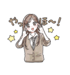 毎日使える❤️ふんわりJKスタンプ3(淡色)（個別スタンプ：3）