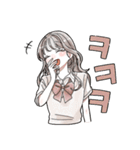 毎日使える❤️ふんわりJKスタンプ3(淡色)（個別スタンプ：7）