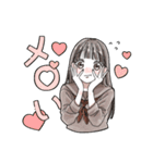 毎日使える❤️ふんわりJKスタンプ3(淡色)（個別スタンプ：10）