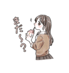 毎日使える❤️ふんわりJKスタンプ3(淡色)（個別スタンプ：27）