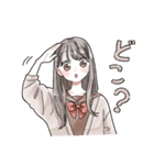 毎日使える❤️ふんわりJKスタンプ3(淡色)（個別スタンプ：28）