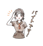 毎日使える❤️ふんわりJKスタンプ3(淡色)（個別スタンプ：30）