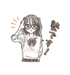 毎日使える❤️ふんわりJKスタンプ3(淡色)（個別スタンプ：32）