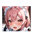 猫耳のピンク髪 ＆ おねだり顔0（個別スタンプ：5）