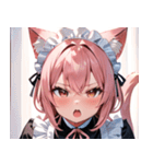 猫耳のピンク髪 ＆ おねだり顔0（個別スタンプ：6）