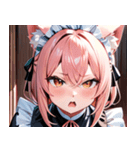 猫耳のピンク髪 ＆ おねだり顔0（個別スタンプ：20）
