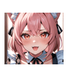 猫耳のピンク髪 ＆ おねだり顔0（個別スタンプ：28）