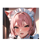 猫耳のピンク髪 ＆ おねだり顔0（個別スタンプ：32）