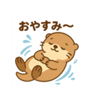 かわいいラッコの日常スタンプ（個別スタンプ：2）