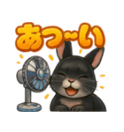 黒ウサギのキラキラメッセージ（個別スタンプ：33）