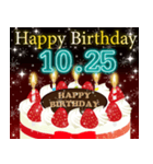10月下旬❤️日付入❤️誕生日おめでとう❣️（個別スタンプ：10）