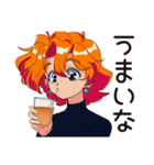 クールなお姉さん★ひとり飲み実況（個別スタンプ：4）