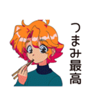 クールなお姉さん★ひとり飲み実況（個別スタンプ：27）