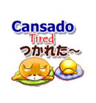 スペイン語,日本語,英語 連絡用 コタとピヨ（個別スタンプ：38）