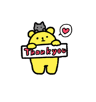 くまさんとねこスタンプ（個別スタンプ：2）