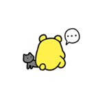 くまさんとねこスタンプ（個別スタンプ：17）