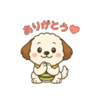 もふもふ犬ペチの毎日スタンプ（個別スタンプ：3）