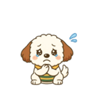 もふもふ犬ペチの毎日スタンプ（個別スタンプ：18）
