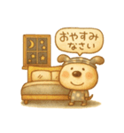 大人可愛いペロのあいさつ（個別スタンプ：1）
