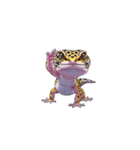 【敬礼ヒョウモントカゲモドキ 1】（個別スタンプ：6）