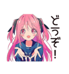 げんきな女子高生★初バイト敬語（個別スタンプ：18）
