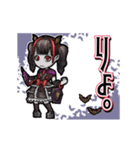 アンデッド動く⚰️吸血女子_毎日使える日常（個別スタンプ：1）