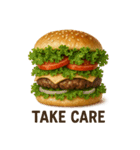 ハンバーガーで会話（個別スタンプ：9）