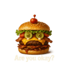 ハンバーガーで会話（個別スタンプ：16）