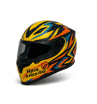 バイクヘルメットで会話（個別スタンプ：6）