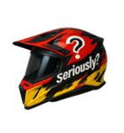 バイクヘルメットで会話（個別スタンプ：33）